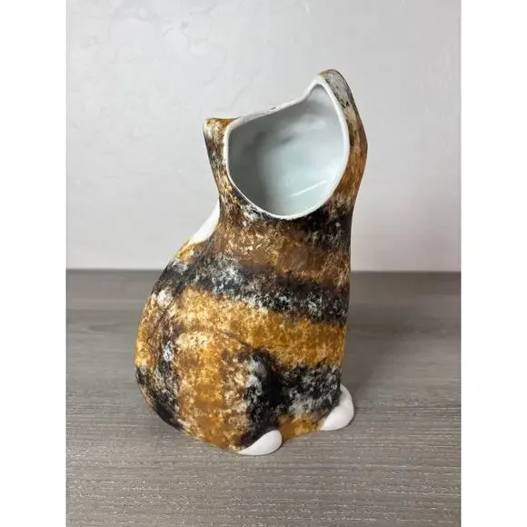 Calico CAT Ceramic Vase /‎ Figurine by Dalton Pottery Studio Scotland - Picture 3 of 8